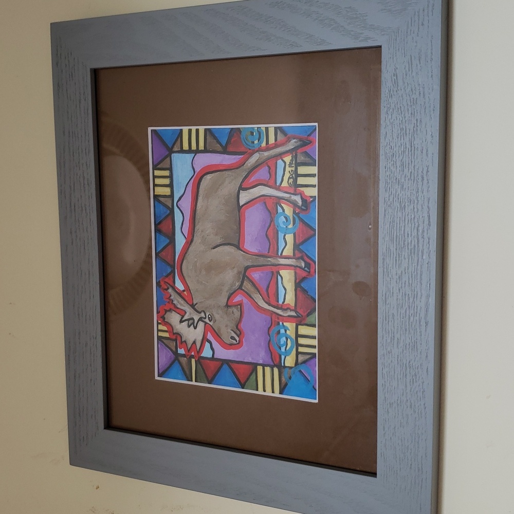 Moose Print From DG House Contemporary Native American Woman Artist